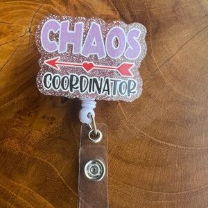 Glittery Chaos Coordinator Badge Reel